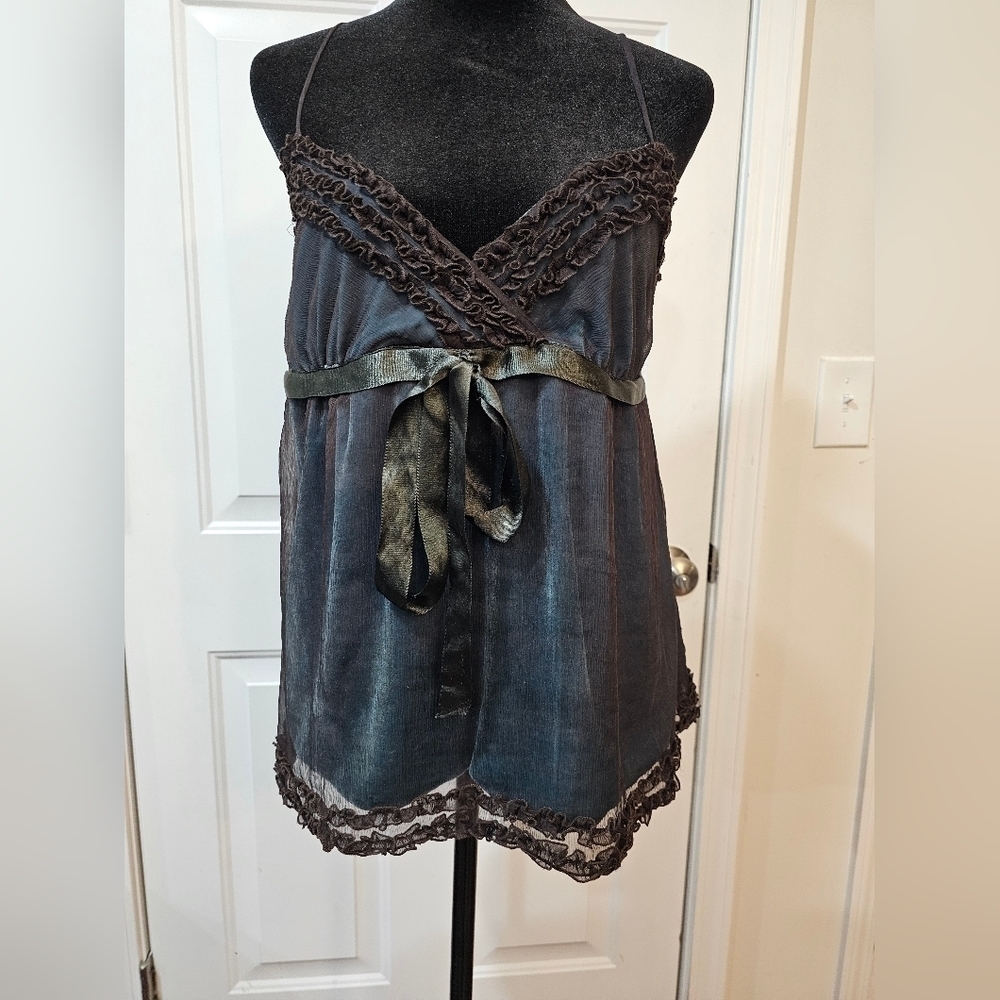 Anthropologie Beaubois Fairycore  sleeveless top Babydoll Y2K  Size XS {Bx10}